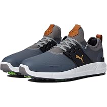 PUMA Men's Ignite Articulate Golf Shoe, Quiet Shade Team Gold